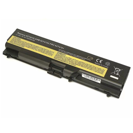 Аккумулятор (батарея) для ноутбука Lenovo ThinkPad SL410, SL510, T410, T410, T510, Edge 14, 15, (42T4702) 4400mAh, 10.8B