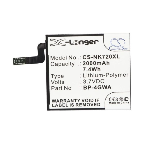 Аккумулятор для Nokia Lumia 625, 720 2000mah