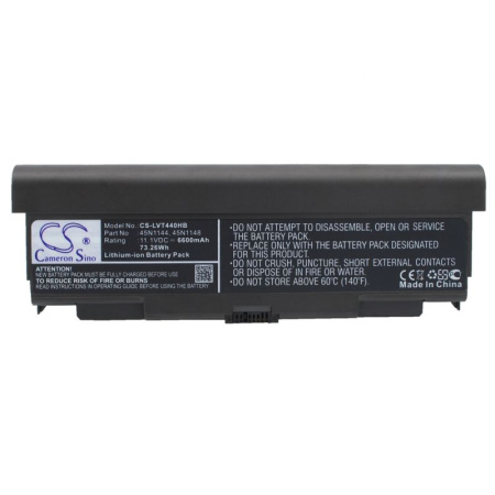 Аккумулятор для Lenovo ThinkPad L440, L540, T440p, T540p, W540, W541 6600mAh