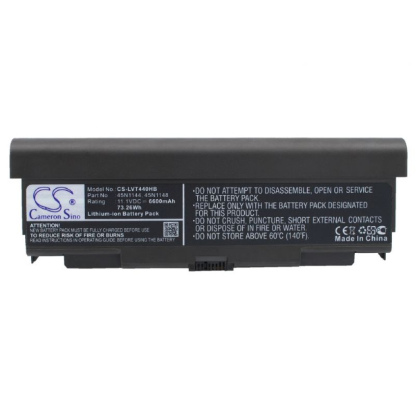 Аккумулятор усиленный для Lenovo ThinkPad T440, L540, T540p, W540 6600mAh