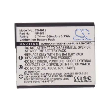 Аккумулятор для Sony NP-BG1 1000mah