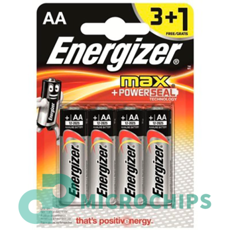 Батарейка Energizer MAX+Power Seal LR6/AA 4BP (3+1шт)