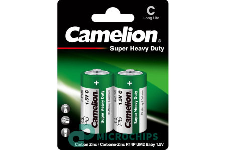 Батарейка Camelion Super HD Green R14P-SP2G 2BP