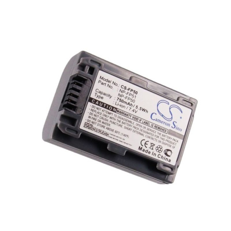 Аккумулятор для Sony NP-FP30, NP-FP50, NP-FP60 750mah