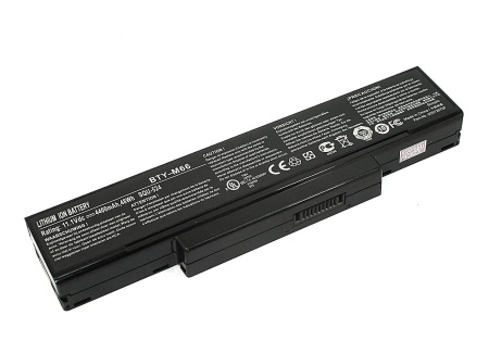 Аккумулятор (батарея) BTY-M66 для ноутбука MSI GX600, GX610, GX620 11.1V, 4400mAh (оригинал)