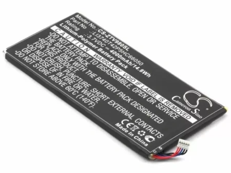 Аккумуляторная батарея CS-ZTV980SL (LI3740T42P5HC66050) для ZTE T98, V9S Light Tab 3, Li-pol, 3.7 В, 4000 мАч