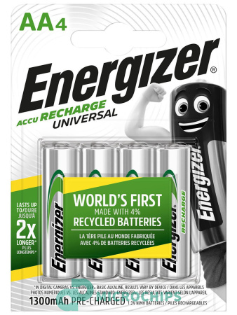 Аккумулятор Energizer HR6-1300 (NiMH, 1300mAh) 4BP