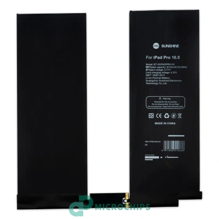 Аккумуляторная батарея для Apple iPad Pro 10.5 (A1701, A1709, A1852), 3.77В, 8134мАч, Li-ion