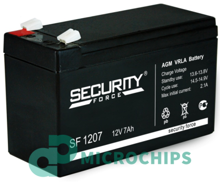 Аккумулятор Security Force SF 1207 (AGM, 7Ah)
