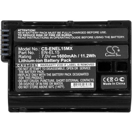 Аккумулятор для Nikon Coolpix D7000, Z6, WT-7 (EN-EL15) 1600mAh