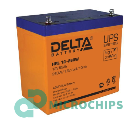Аккумулятор Delta HRL 12-260W (AGM, 55Ah)