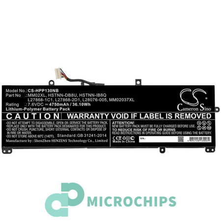 Аккумулятор для HP Pavilion 13-AN0 серии (MM02XL) 4750mAh