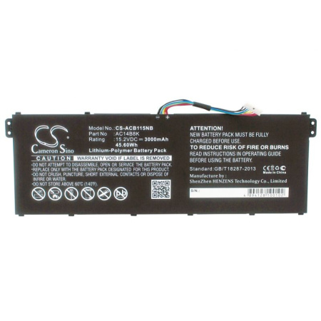 Аккумулятор для Acer Aspire E5-721, 731, 771, R7-371T, ES1 (AC14B18K) 3000mah