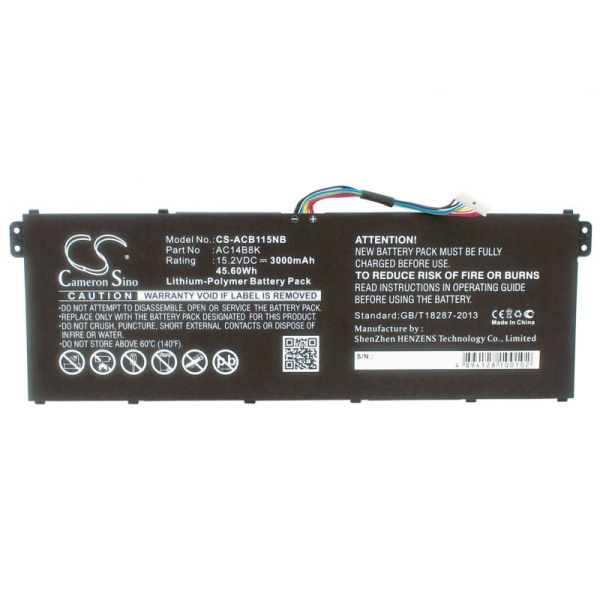 Аккумулятор для Acer Aspire E5-721, 731, 771, R7-371T, ES1 (AC14B18K) 3000mah