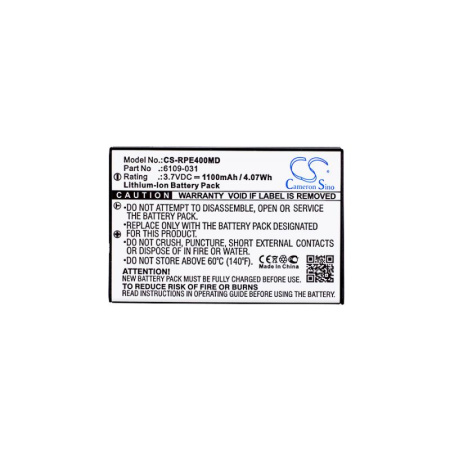 Аккумулятор для Rainin E4 pipette 1100mAh