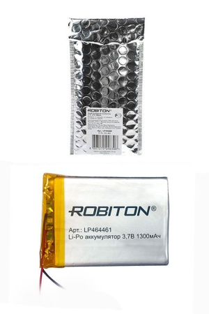 Аккумулятор Robiton 464461 (Li-Pol, 1300mAh, 3.7V)