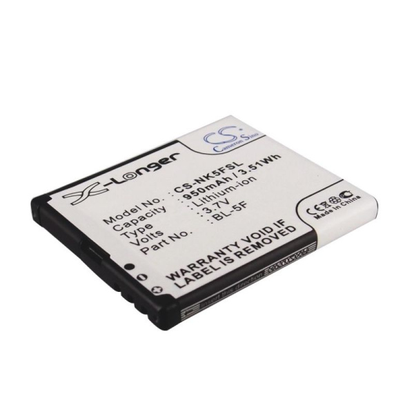 Аккумулятор для Nokia BL-5F, ZTE R340E 950mah