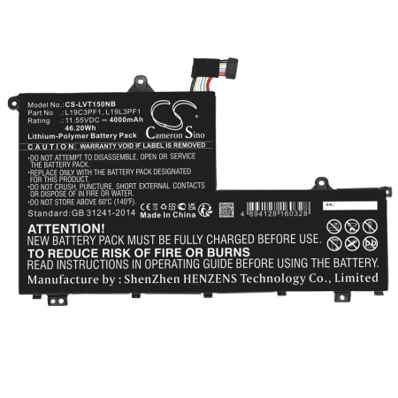 Аккумулятор для Lenovo ThinkBook 14, ThinkBook 15 (L19C3PF1) 4000mAh