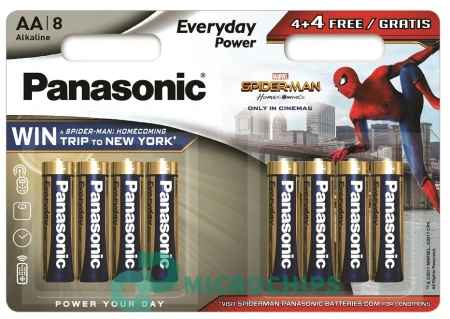 Купить Батарейка Panasonic Everyday Power LR6/AA 8BP (4+4 шт) Батарейка Panasonic Everyday Power LR6/AA 8BP (4+4 шт)