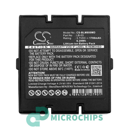 Аккумулятор для Biolight M800 (LB-03) 1700mAh