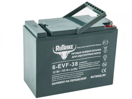 Тяговый аккумулятор RuTrike 6-EVF-38 (GEL, 38Ah, 12V)