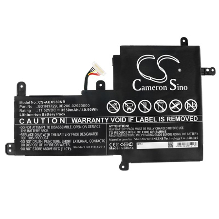 Аккумулятор для Asus VivoBook S15, S530, X530 (B31N1729) 3550mah