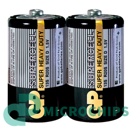 Батарейка GP Super HD R20/D 2S