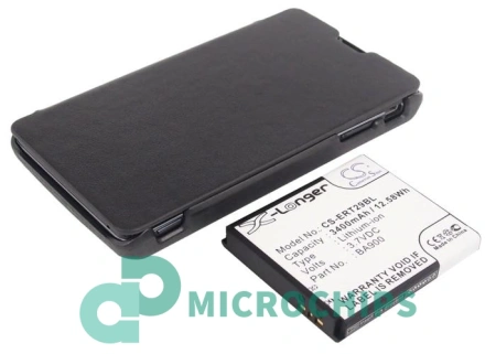 Аккумулятор для Sony Xperia TX 3400mah с чехлом книжкой черный