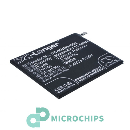 Аккумулятор для Xiaomi Mi Note Pro (BM34) 3000mah