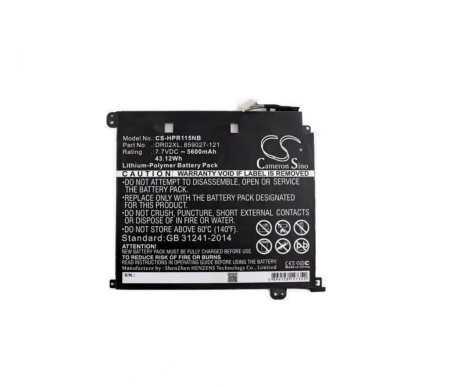 Аккумулятор (батарея) DR02XL для ноутбука HP ChromeBook 11 G5, 7.7V, 3600mAh (OEM)