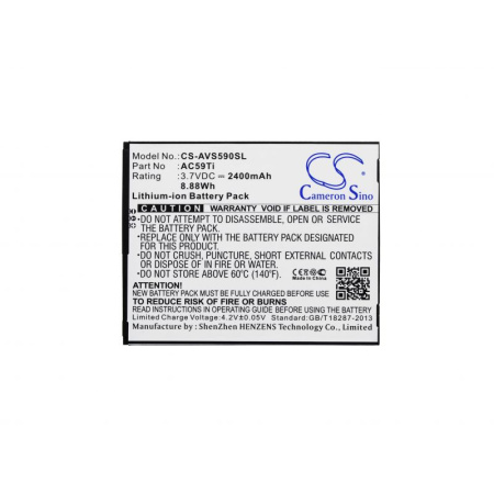 Аккумулятор для Archos 59 Titanium 2400mah