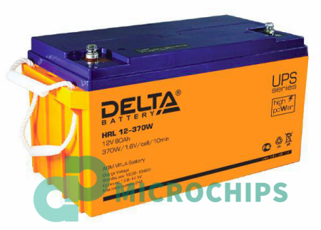 Аккумулятор Delta HRL 12-370W (AGM, 80Ah)