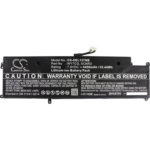 Аккумулятор для Dell Latitude 13 7370 (WY7CG) 4400mAh