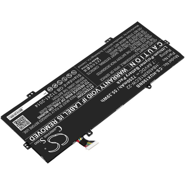Аккумулятор для Huawei MateBook X Pro (2020) (HB4593R1ECW-22) 7250mah