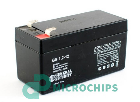Купить Аккумулятор General Security GS 1.2-12 (AGM, 1.2Ah) Аккумулятор General Security GS 1.2-12 (AGM, 1.2Ah)