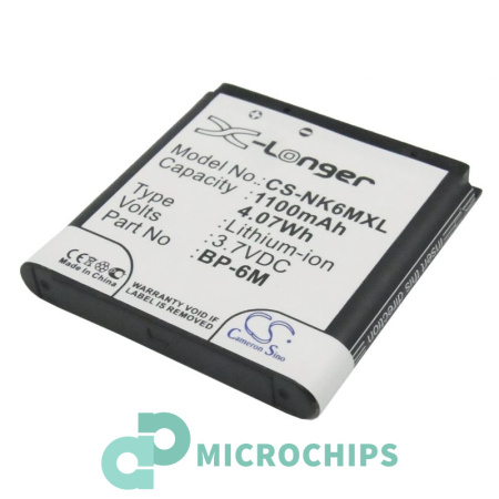 Аккумулятор для Nokia BL-6M, BP-6M 1100mah