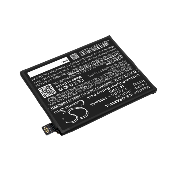 Аккумулятор для OPPO Reno Ace2, Ace2 (2020) (BLP783) 1900mah