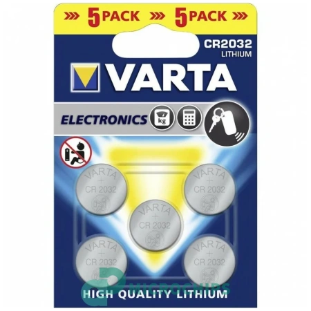 Батарейка Varta Electronics CR2032 5BP