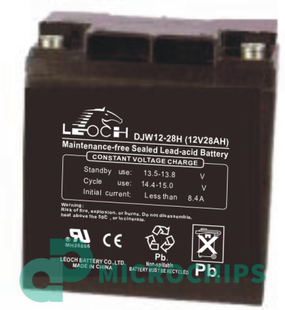Аккумулятор Leoch DJW 12-28H (AGM, 28Ah)