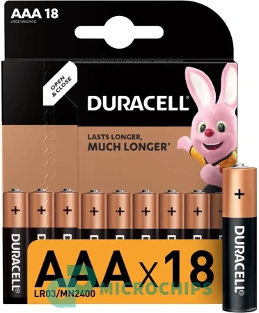Батарейка Duracell LR03/AAA (MN2400) 18BP