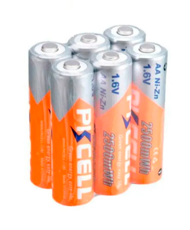 Аккумулятор PKCELL AA (NiZn, 2500mWh, 1.6V) 6S