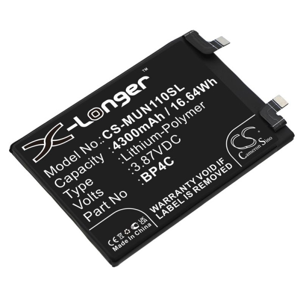 Аккумулятор для Xiaomi Redmi Note 11T Pro+ (BP4C) 4300mah