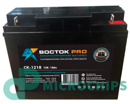 Аккумулятор Восток PRO СК-1218 (AGM, 18Ah)
