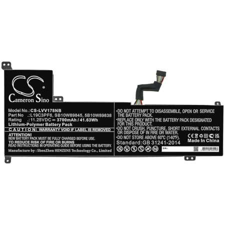Аккумулятор для Lenovo IdeaPad 3-17IML0 серии (L19C3PF6) 3700mAh