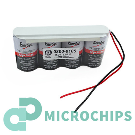 Аккумулятор EnerSys Cyclon 0800-0105 (AGM, 5Ah, 8V)