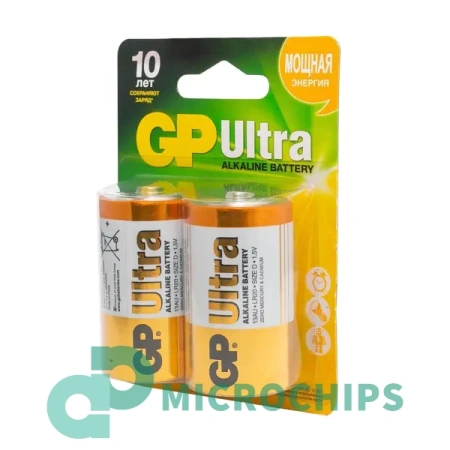 Батарейка GP Ultra LR20/D 2BP
