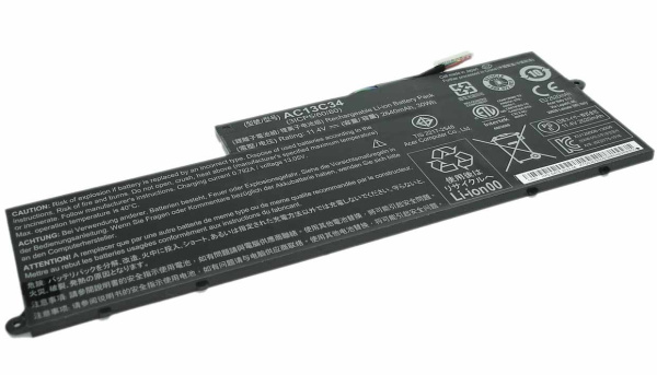 Аккумулятор (батарея) AC13C34 для ноутбука Acer Aspire E3-112, 2700mAh, 11.4V (оригинал)