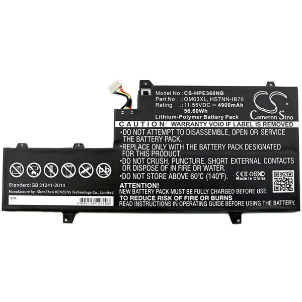 Купить Аккумулятор для HP EliteBook 1030 G2 X360 (OM03XL) 4900mAh Аккумулятор для HP EliteBook 1030 G2 X360 (OM03XL) 4900mAh