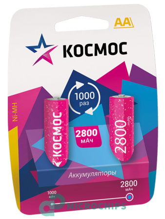 Аккумулятор Космос АА (NiMH, 2800mAh) 2BP