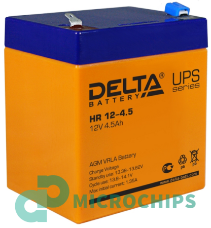 Аккумулятор Delta HR 12-4.5 (AGM, 4.5Ah)